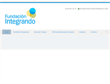 Tablet Screenshot of fundacionintegrando.com